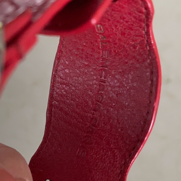 BALENCIAGA like new grommet stud bracelet red - Picture 4 of 4